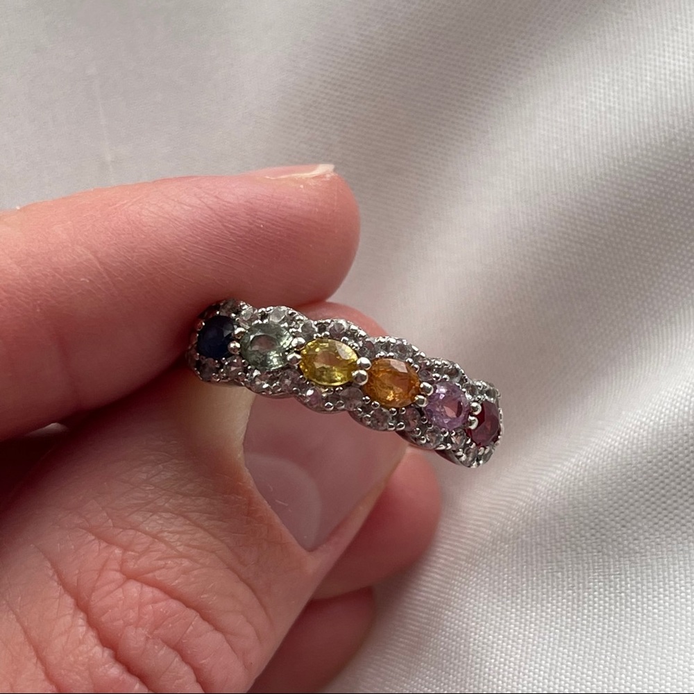 Rainbow Sapphire Ring